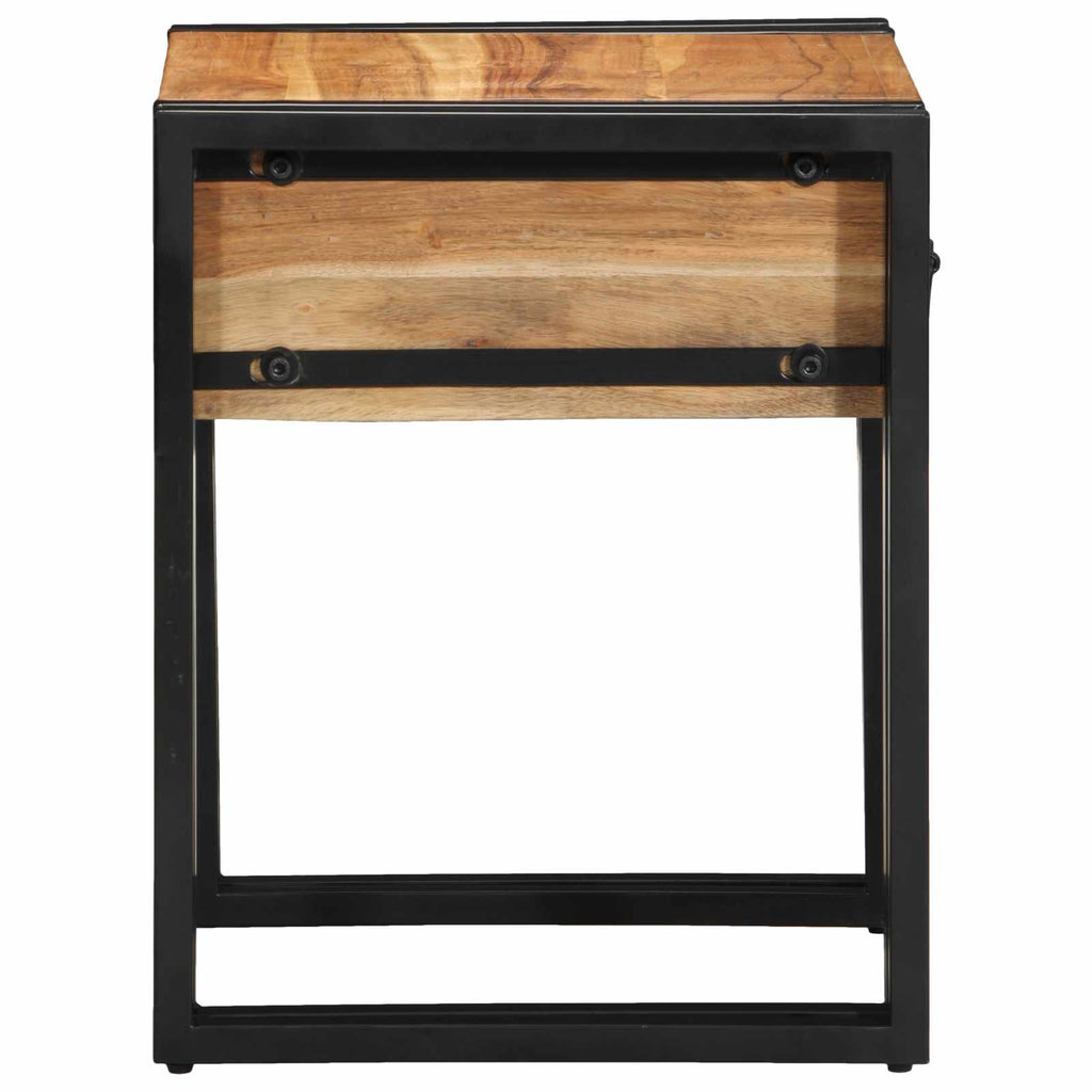 vidaXL Beistelltisch mit Schubladen 40 x 40 x 50 cm Massivholz Akazie