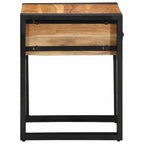 vidaXL Beistelltisch mit Schubladen 40 x 40 x 50 cm Massivholz Akazie