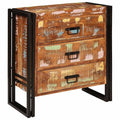 vidaXL Sideboard mit Schubladen Braun 66 x 33 x 70 cm Massives Altholz