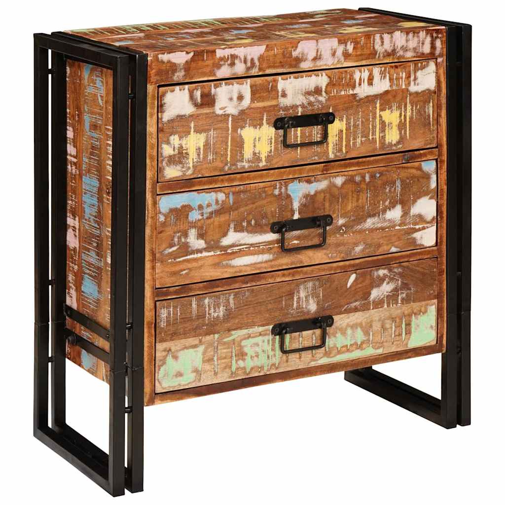 vidaXL Sideboard mit Schubladen Braun 66 x 33 x 70 cm Massives Altholz