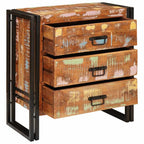 vidaXL Sideboard mit Schubladen Braun 66 x 33 x 70 cm Massives Altholz