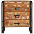 vidaXL Sideboard mit Schubladen Braun 66 x 33 x 70 cm Massives Altholz