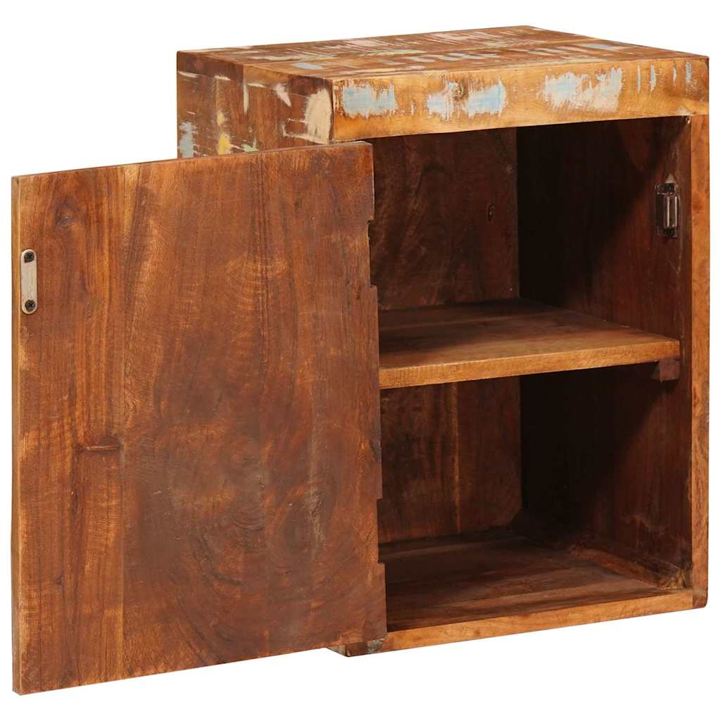 vidaXL Nachttisch Braun 35 x 33 x 48 cm Massivholz Altholz
