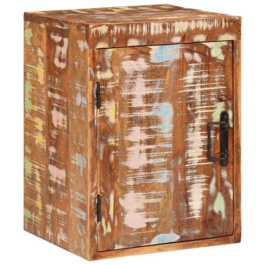 vidaXL Nachttisch Braun 35 x 33 x 48 cm Massivholz Altholz