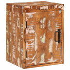 vidaXL Nachttisch 2 pcs Braun 35 x 33 x 48 cm Massivholz Altholz