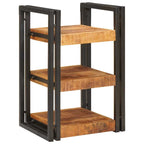 vidaXL Nachttisch Braun und Schwarz 38 x 33 x 58 cm Massivholz Mango