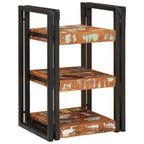 vidaXL Nachttisch Braun und Schwarz 38 x 33 x 58 cm Massivholz Altholz