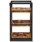 vidaXL Nachttisch 2 pcs Braun und Schwarz Massivholz Altholz