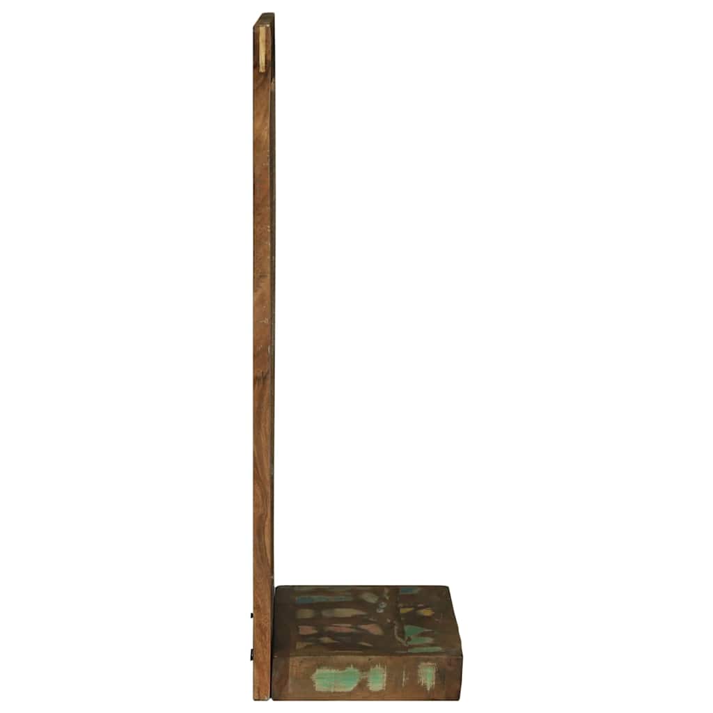 vidaXL Badezimmer Spiegel mit Regal Braun Massives upgecyceltes Holz