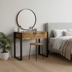 vidaXL Schlafzimmer-Frisiertische mit Speicher Braun Massivholz Mango