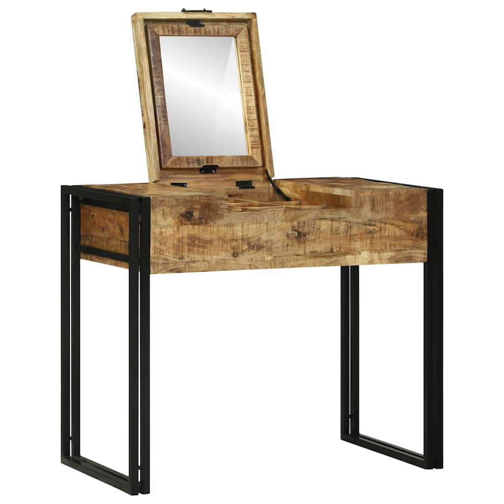 vidaXL Schlafzimmer-Frisiertische mit Speicher Braun Massivholz Mango