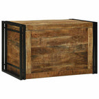 vidaXL Aufbewahrungsbox mit Speicher 80 x 50 x 50 cm Raues Mangoholz