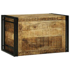 vidaXL Aufbewahrungsbox mit Speicher 80 x 50 x 50 cm Raues Mangoholz