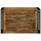 vidaXL Aufbewahrungsbox mit Speicher 80 x 50 x 50 cm Raues Mangoholz