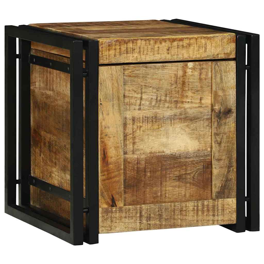 vidaXL Aufbewahrungsbox mit Speicher 40 x 40 x 40 cm Massivholz Mango