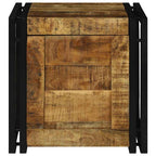vidaXL Aufbewahrungsbox mit Speicher 40 x 40 x 40 cm Massivholz Mango
