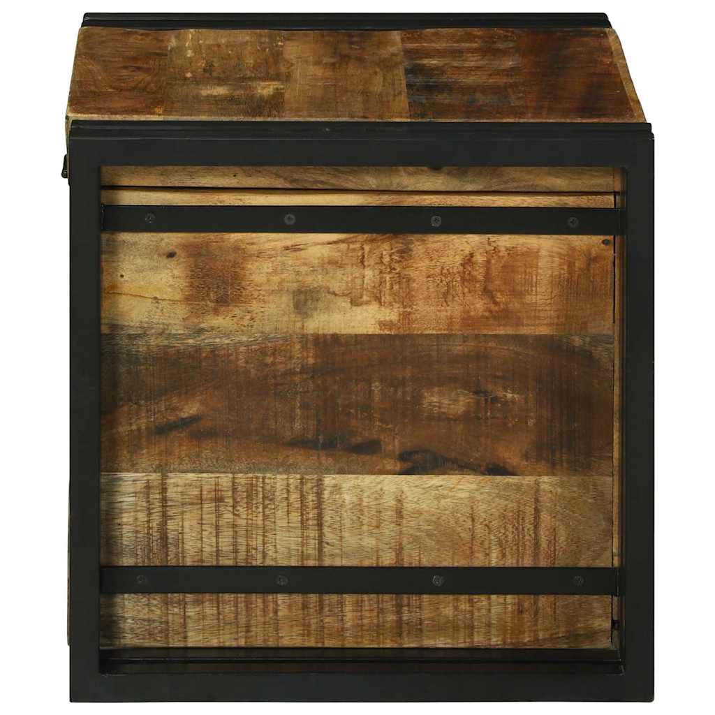 vidaXL Aufbewahrungsbox mit Speicher 40 x 40 x 40 cm Massivholz Mango