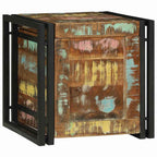 vidaXL Aufbewahrungsbox mit Speicher 40 x 40 x 40 cm Massivholz Akazie