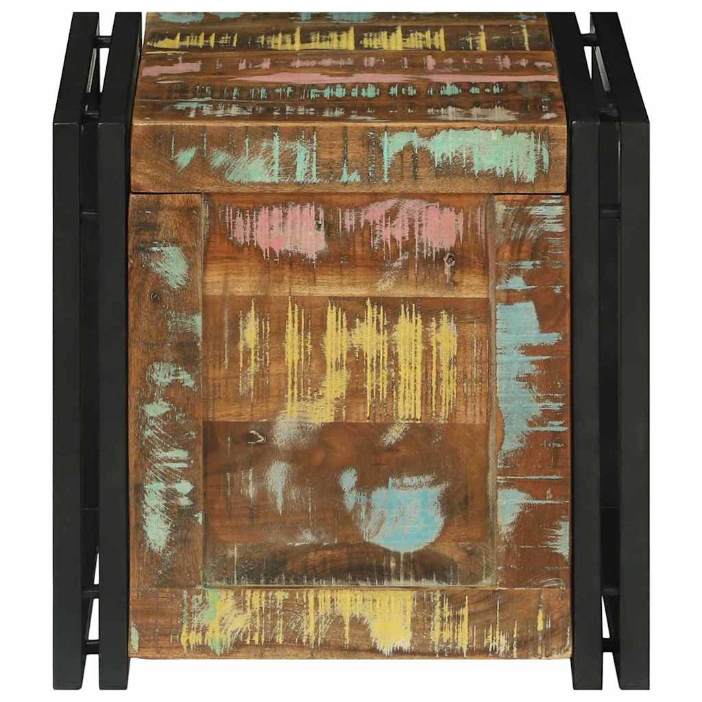vidaXL Aufbewahrungsbox mit Speicher 40 x 40 x 40 cm Massivholz Akazie