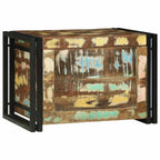 vidaXL Aufbewahrungsbox Braun und Schwarz 60 x 40 x 41 cm Altholz