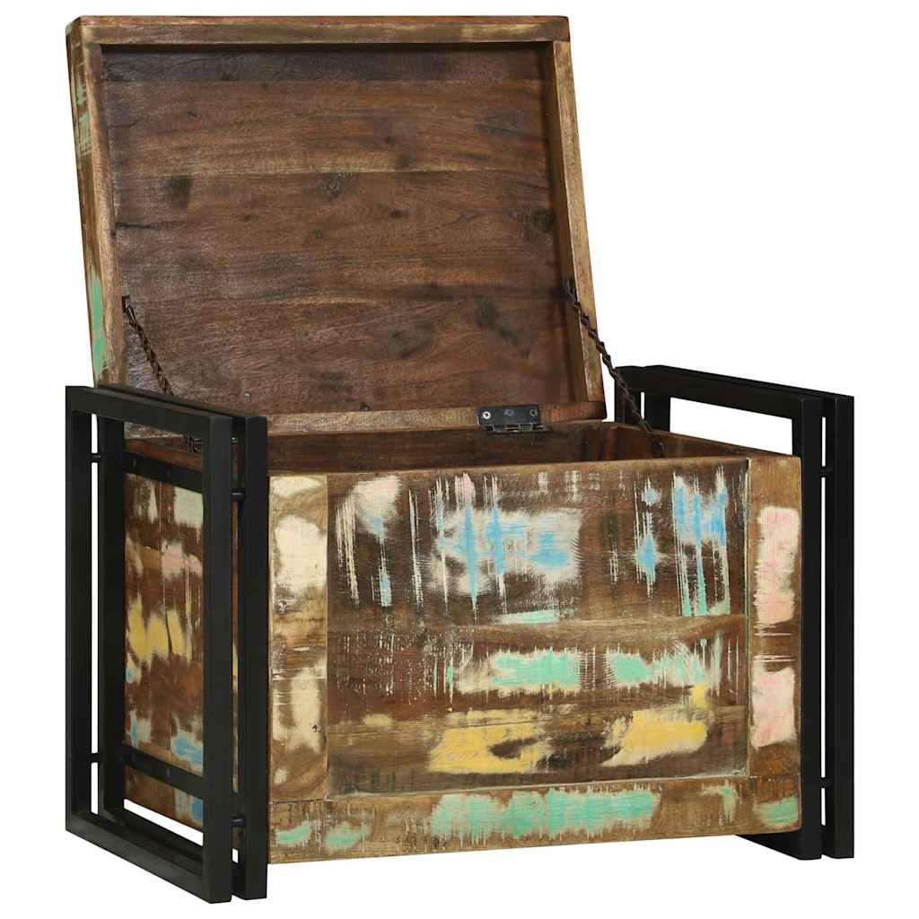 vidaXL Aufbewahrungsbox Braun und Schwarz 60 x 40 x 41 cm Altholz