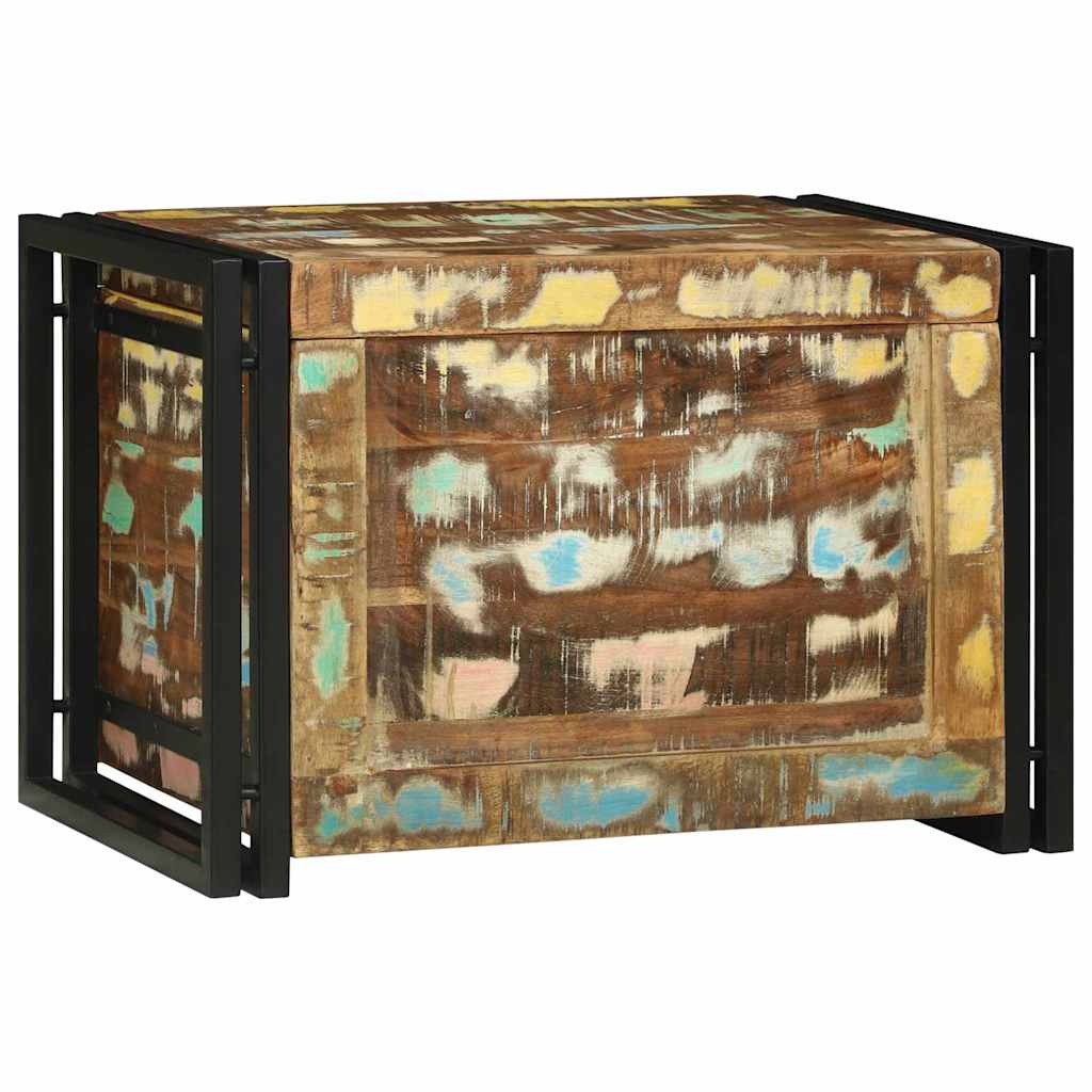 vidaXL Aufbewahrungsbox Braun und Schwarz 60 x 40 x 41 cm Altholz