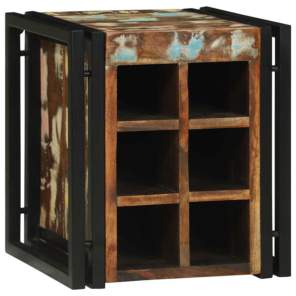 vidaXL Weinregal 35 x 35 x 39 cm Massives upgecyceltes Holz