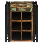 vidaXL Weinregal 35 x 35 x 39 cm Massives upgecyceltes Holz
