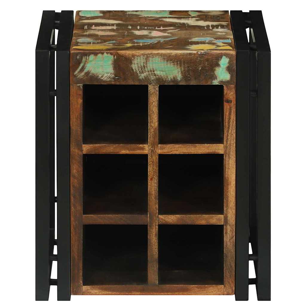 vidaXL Weinregal 35 x 35 x 39 cm Massives upgecyceltes Holz
