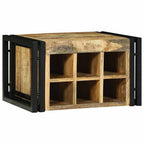 vidaXL Weinregal 2 pcs 46 x 35 x 27,5 cm Massivholz Mango