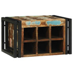 vidaXL Weinregal 2 pcs 46 x 35 x 27,5 cm Massives upgecyceltes Holz