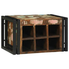 vidaXL Weinregal 2 pcs 46 x 35 x 27,5 cm Massives upgecyceltes Holz
