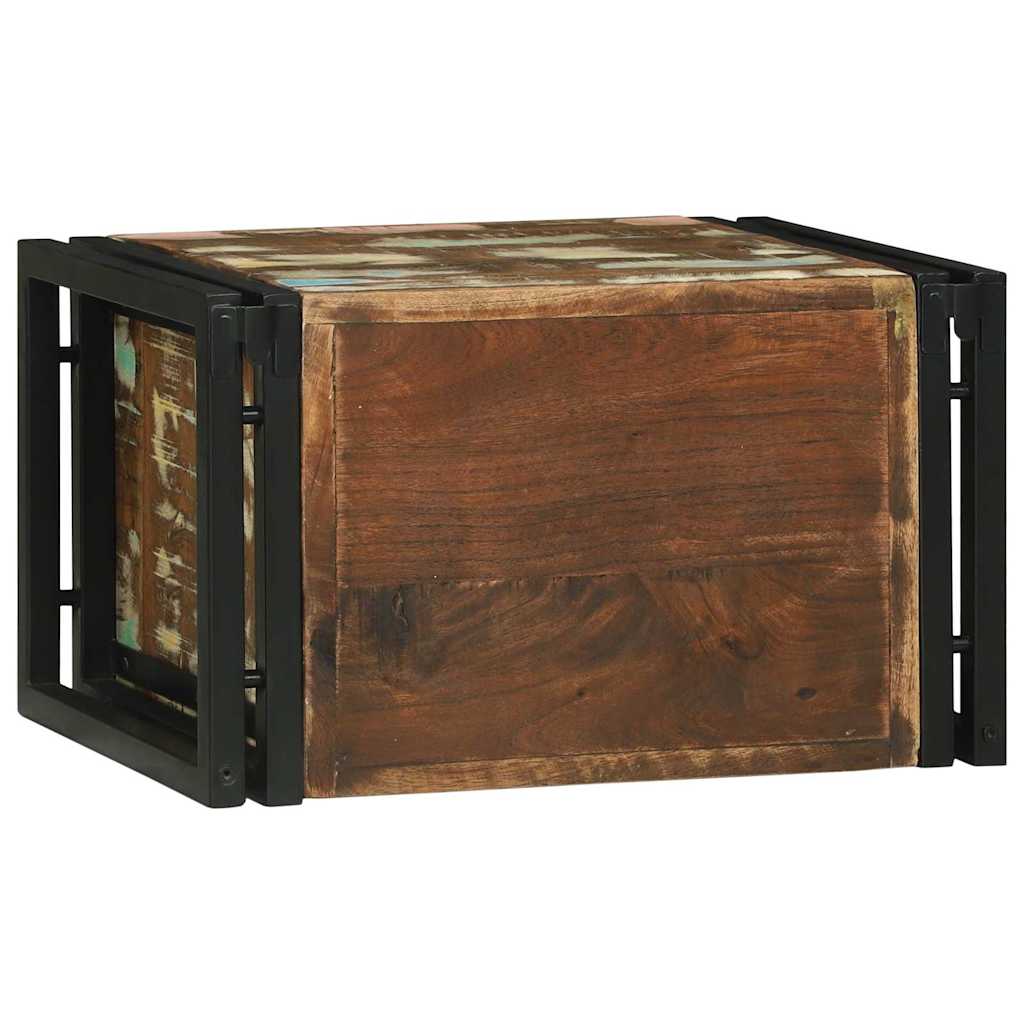 vidaXL Weinregal 2 pcs 46 x 35 x 27,5 cm Massives upgecyceltes Holz