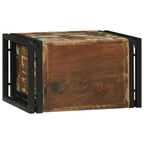 vidaXL Weinregal 2 pcs 46 x 35 x 27,5 cm Massives upgecyceltes Holz