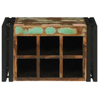 vidaXL Weinregal 2 pcs 46 x 35 x 27,5 cm Massives upgecyceltes Holz