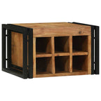 vidaXL Weinregal 2 pcs 46 x 35 x 27,5 cm Massivholz Akazie
