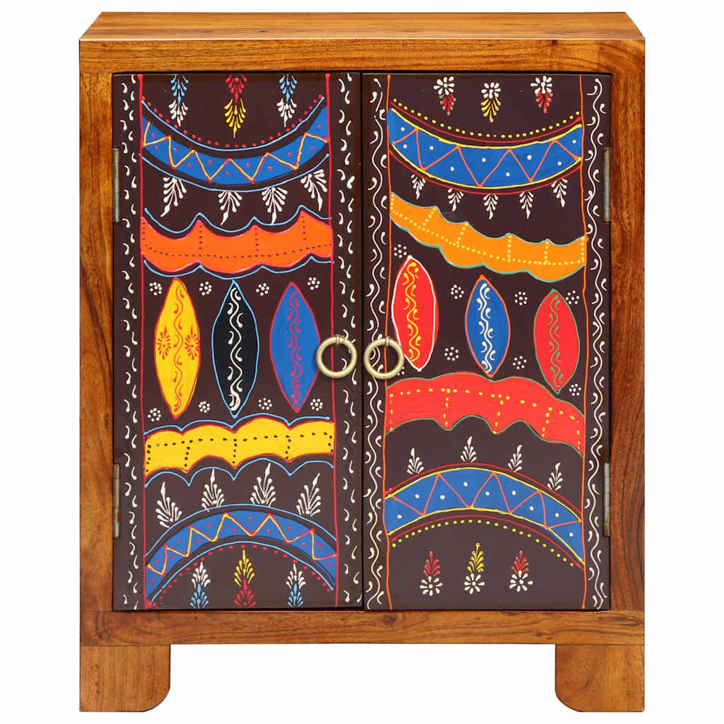vidaXL Sideboard Mehrfarbig 50x35x60 cm Massivholz Akazie
