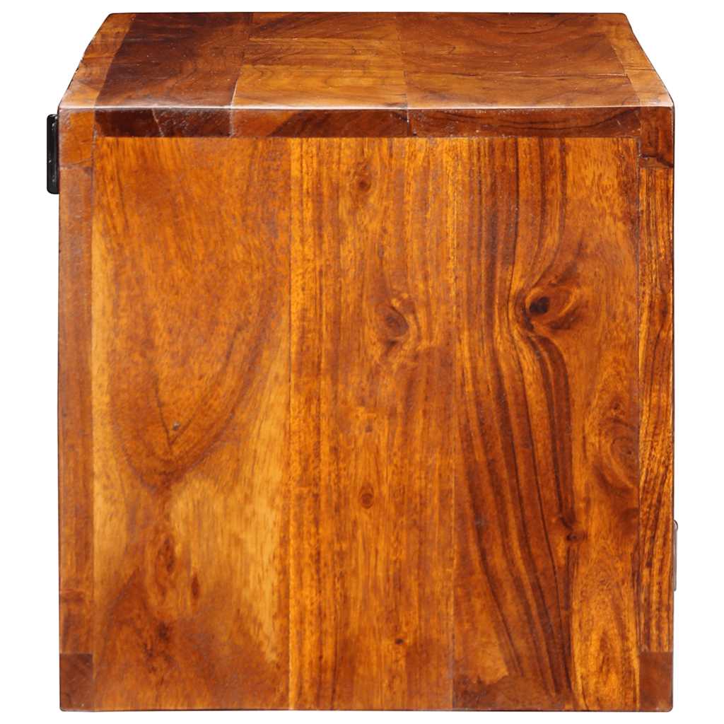 vidaXL TV-Wandschrank Mehrfarbig 90x30x30 cm Massivholz Akazie