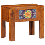 vidaXL Beistelltisch mit Schubladen mit Speicher Braun 40 x 30 x 36 cm