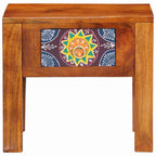 vidaXL Beistelltisch mit Schubladen mit Speicher Braun 40 x 30 x 36 cm