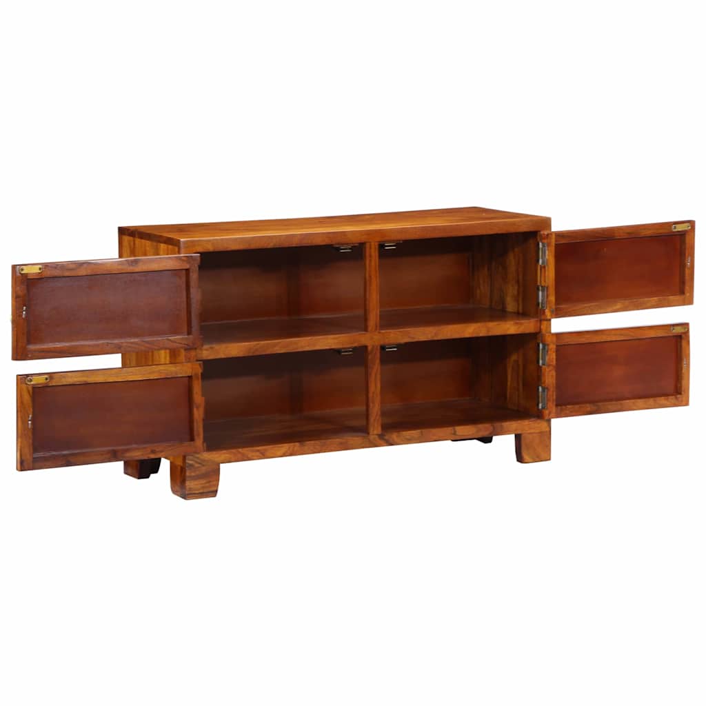 vidaXL Schuhschrank mit Tür Braun 90 x 35 x 55 cm Massivholz Akazie