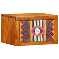 vidaXL Nachttisch mit Schubladen Braun 35 x 30 x 22 cm