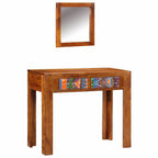 vidaXL Schminktisch Braun 90 x 45 x 75 cm Massivholz Akazie