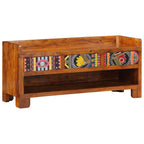 vidaXL Schuhbank Honigbraun 100 x 35 x 45 cm Akazienmassivholz