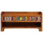 vidaXL Schuhbank Honigbraun 100 x 35 x 45 cm Akazienmassivholz