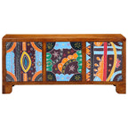 vidaXL Schuhbank mit Tür Honigbraun 100 x 35 x 45 cm Akazienmassivholz