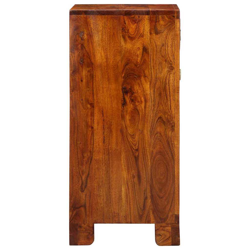 vidaXL Florale Endtabelle mit Schubladen Braun 40 x 35 x 75 cm