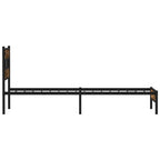 vidaXL Bettgestell ohne Matratze mit Kopfteil Sonoma-Eiche 75x190 cm