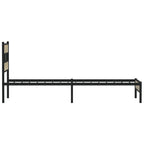 vidaXL Bettgestell ohne Matratze Sonoma-Eiche 75x190 cm Holzwerkstoff