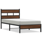 vidaXL Bettgestell ohne Matratze Braun Eiche 75x190 cm Holzwerkstoff